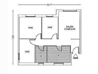 Piso en venta en Badalona de 55  m²