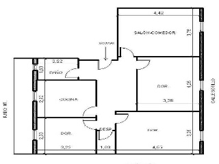 Piso en venta en Alfaro de 93  m²