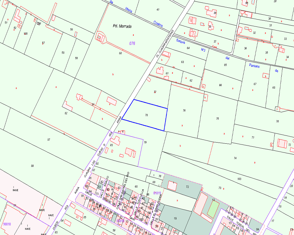 PL NUMERO 76 78(R) Suelo Polígono 76 Parcela 78 Marrada.