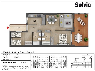 Piso en venta en Terque de 103  m²