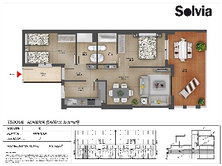 Piso en venta en Terque de 100  m²