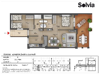Piso en venta en Terque de 95  m²