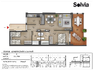 Piso en venta en Terque de 95  m²