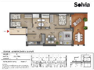 Piso en venta en Terque de 95  m²