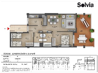 Piso en venta en Terque de 91  m²