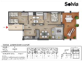 Piso en venta en Terque de 92  m²