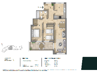 Piso en venta en Fiñana de 91  m²