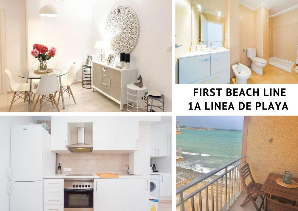 Se vende piso - apartamento 1a línea de playa en Torrevieja con espectaculares vistas al mar 
